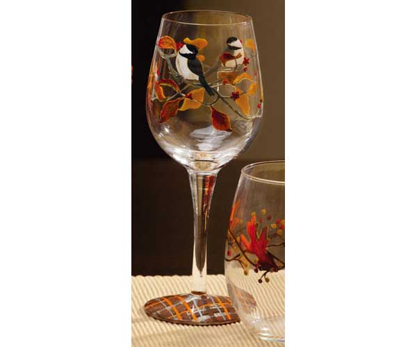 Autumn Inspirations Wine Glass