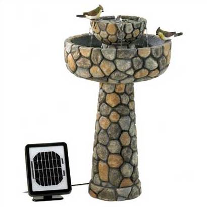 Wishing Well Birds Solar Water Fountain