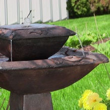 Lilly Two Tiered Solar Fountain