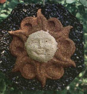 Sun Shaped Bird Seed Cake Wreath